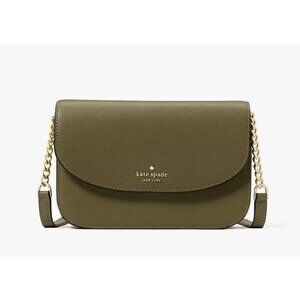 New Kate Spade Kristi Crossbody Refined Grain Leather Seaweed
